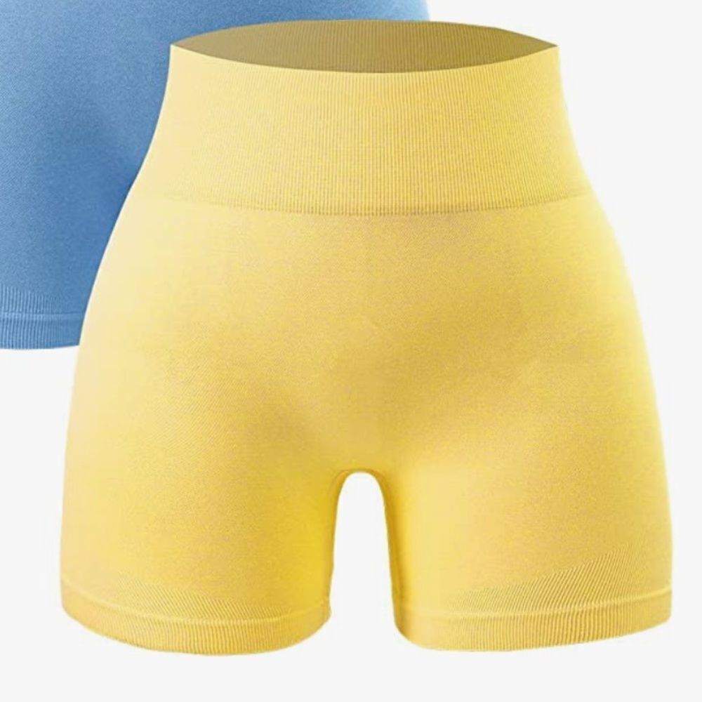 Yellow Biker Shorts